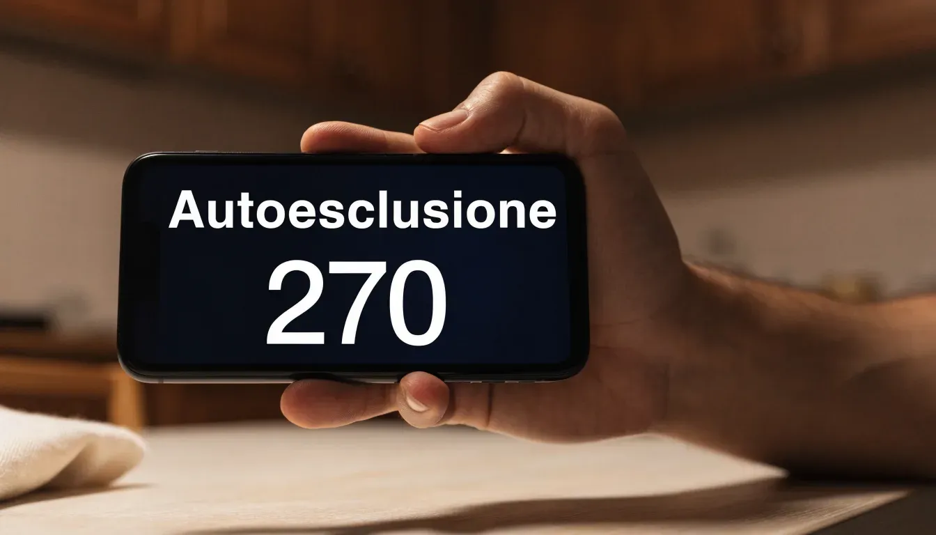 Un documento di identità appoggiato accanto a uno smartphone con un timer sullo schermo, su un tavolo da cucina