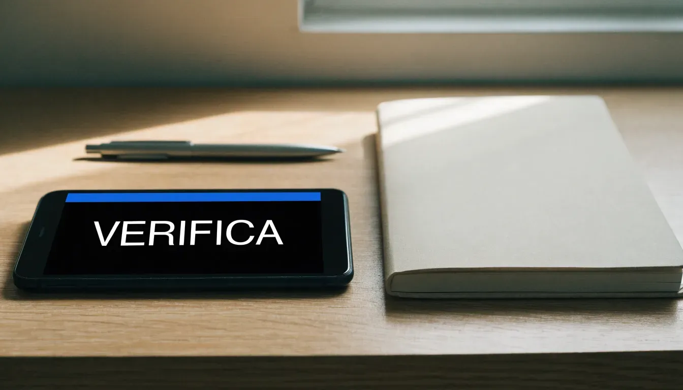 Un foglio di concessione in carta con un timbro rosso, appoggiato su una scrivania di legno accanto a una penna