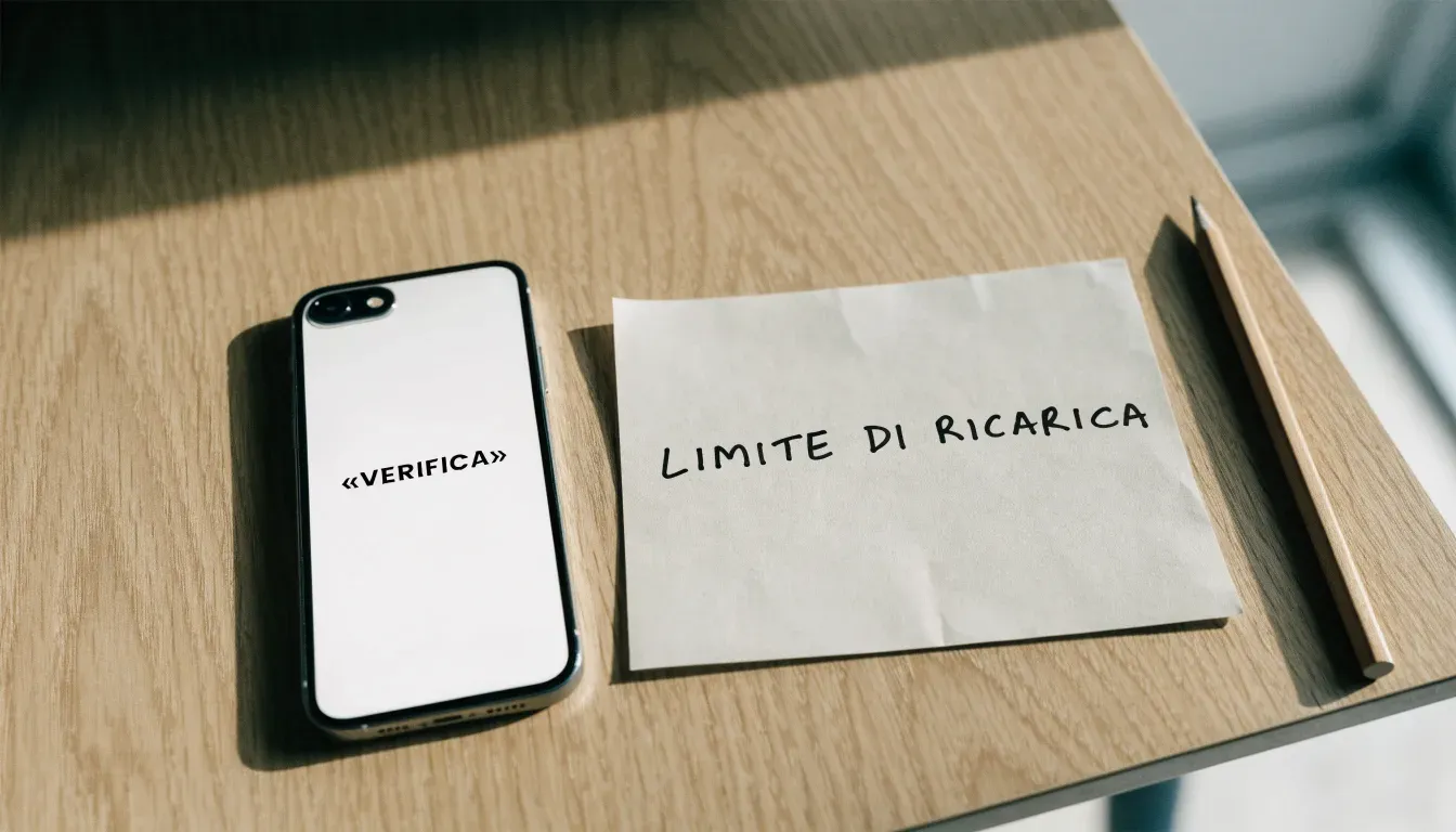 Un foglio di concessione in carta con un timbro rosso, appoggiato su una scrivania di legno accanto a una penna